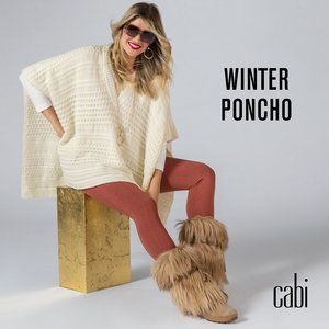 CAbi Cream Winter Poncho